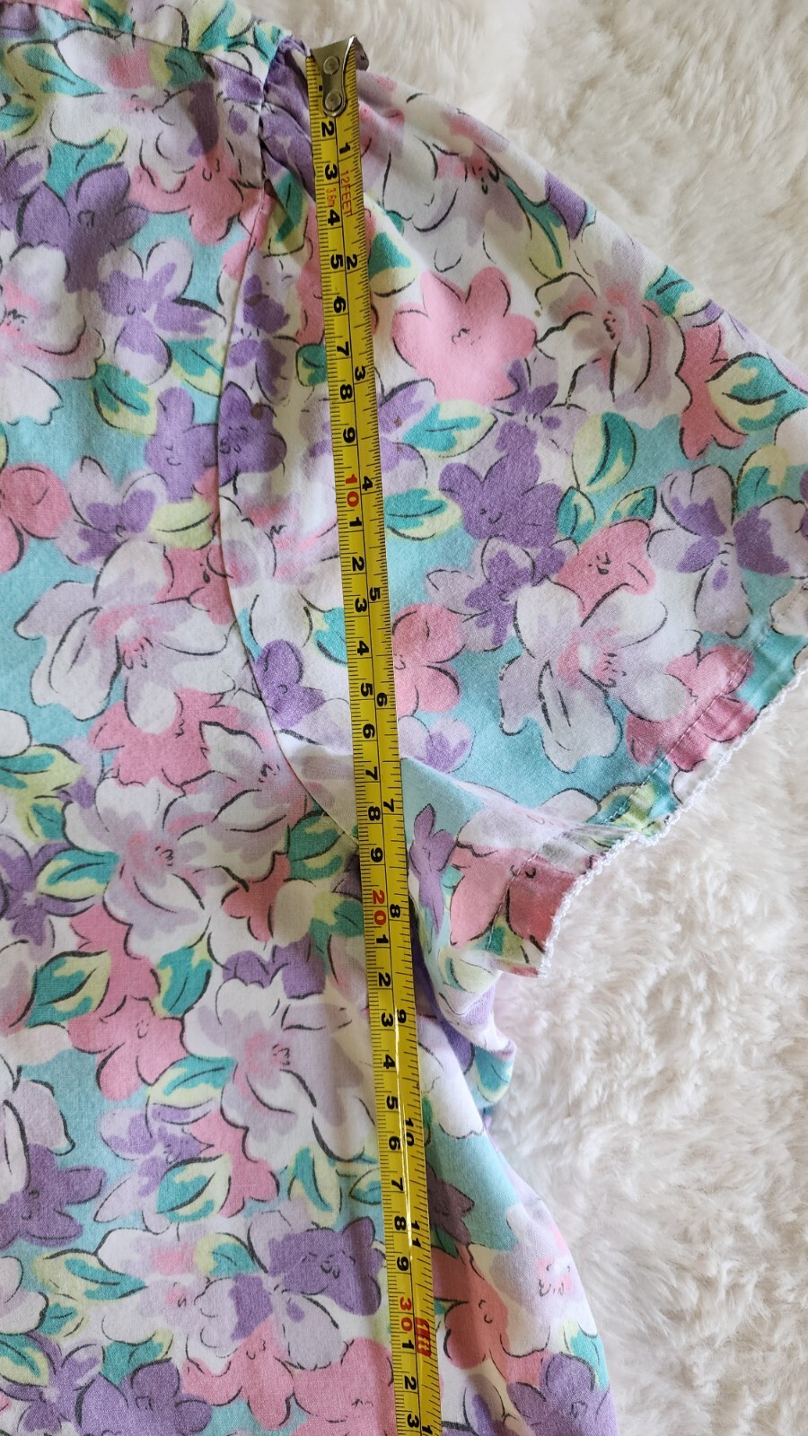 Vintage K-Mart PINK With Pearl Style Snap Closure House Coat Duster Nightgown L