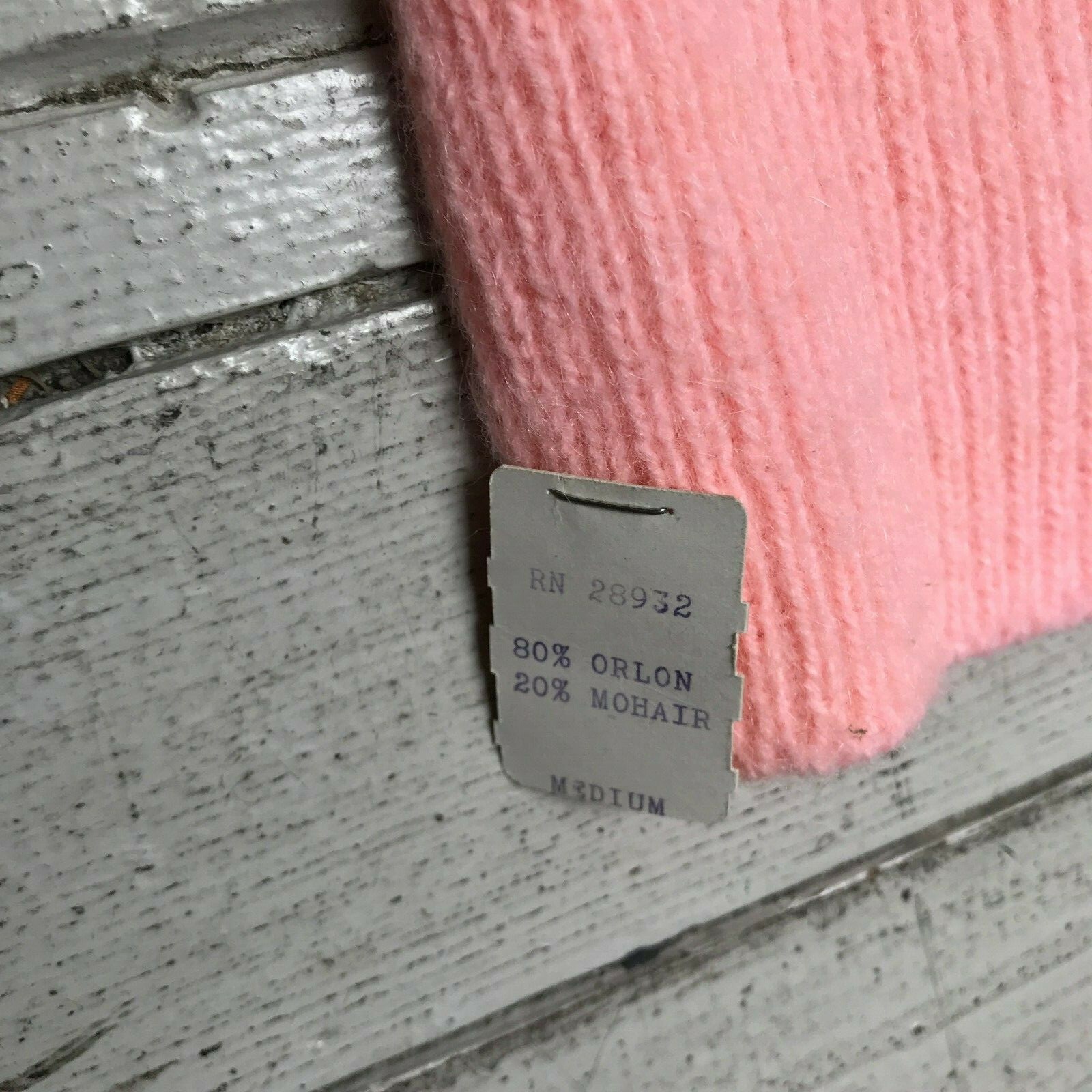 VTG BILLIE JO Pink Sweater Cardigan Jumper Long Sleeve M NWT
