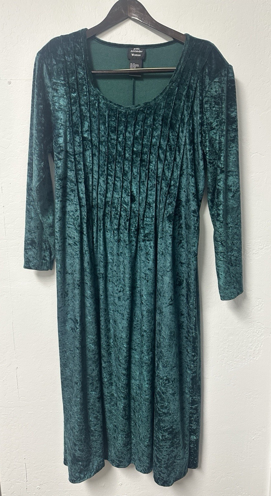 Vintage Brett Alixander Velvet Maxi Dress Grunge Whimsigoth Medieval Witchy 16W