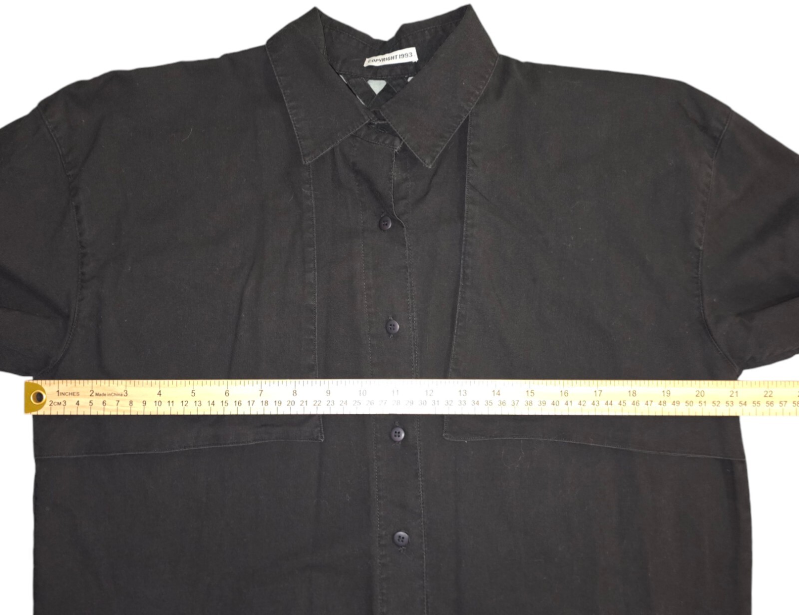 Vintage Western Shirt Womens Medium Lattice Back Cowgirl Front Flaps 90s