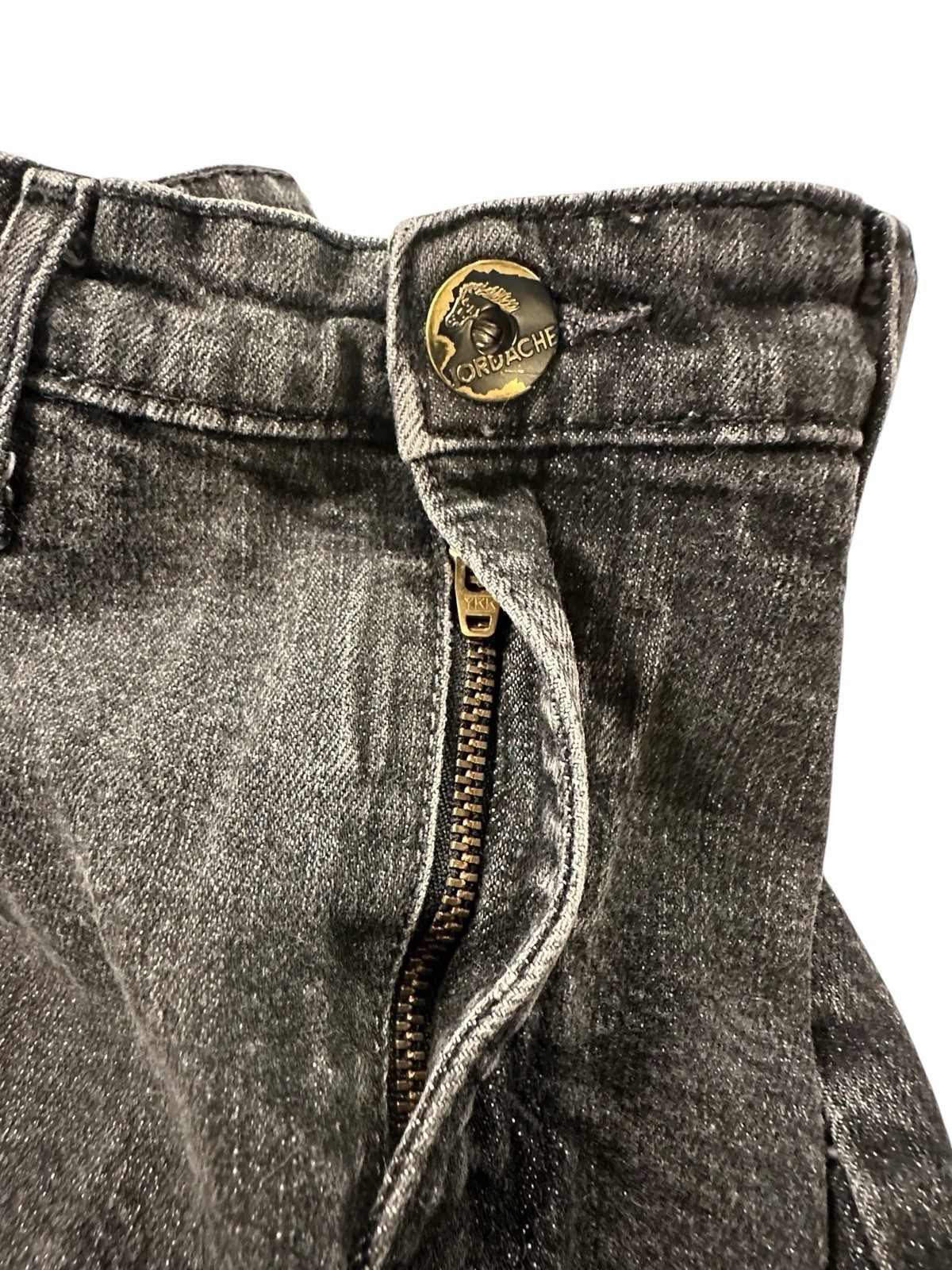 Jordache Vintage Women’s Jeans Skirt Size 7/8 29″ Waist Black 5 Pocket Design