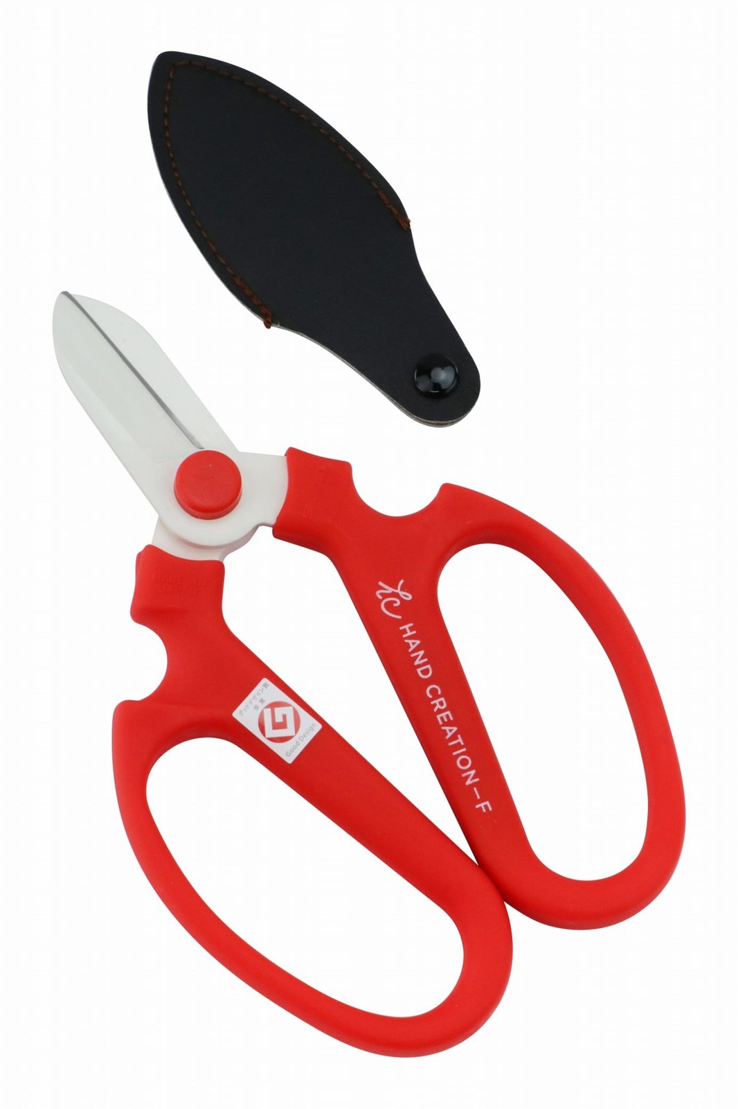 Japanese Floral Scissors SAKAGEN F-170 Red Made in Japan