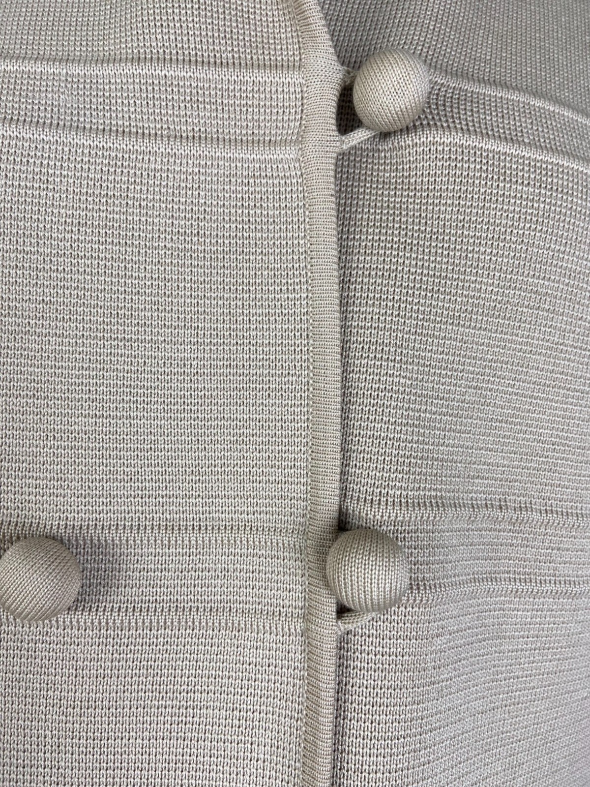 Vintage 60s Sweater Coat | Ivory hued knitted coat | Elegant Accessory | Size M
