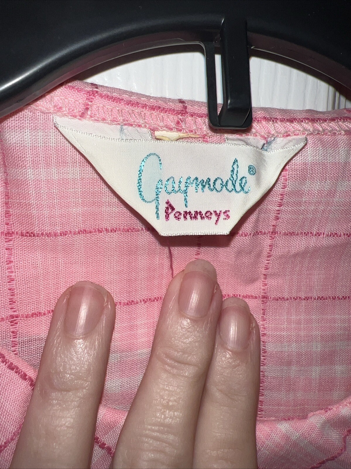 Vintage Woman’s Gaymode Penneys Nightgown Robe Pink Pockets No Size