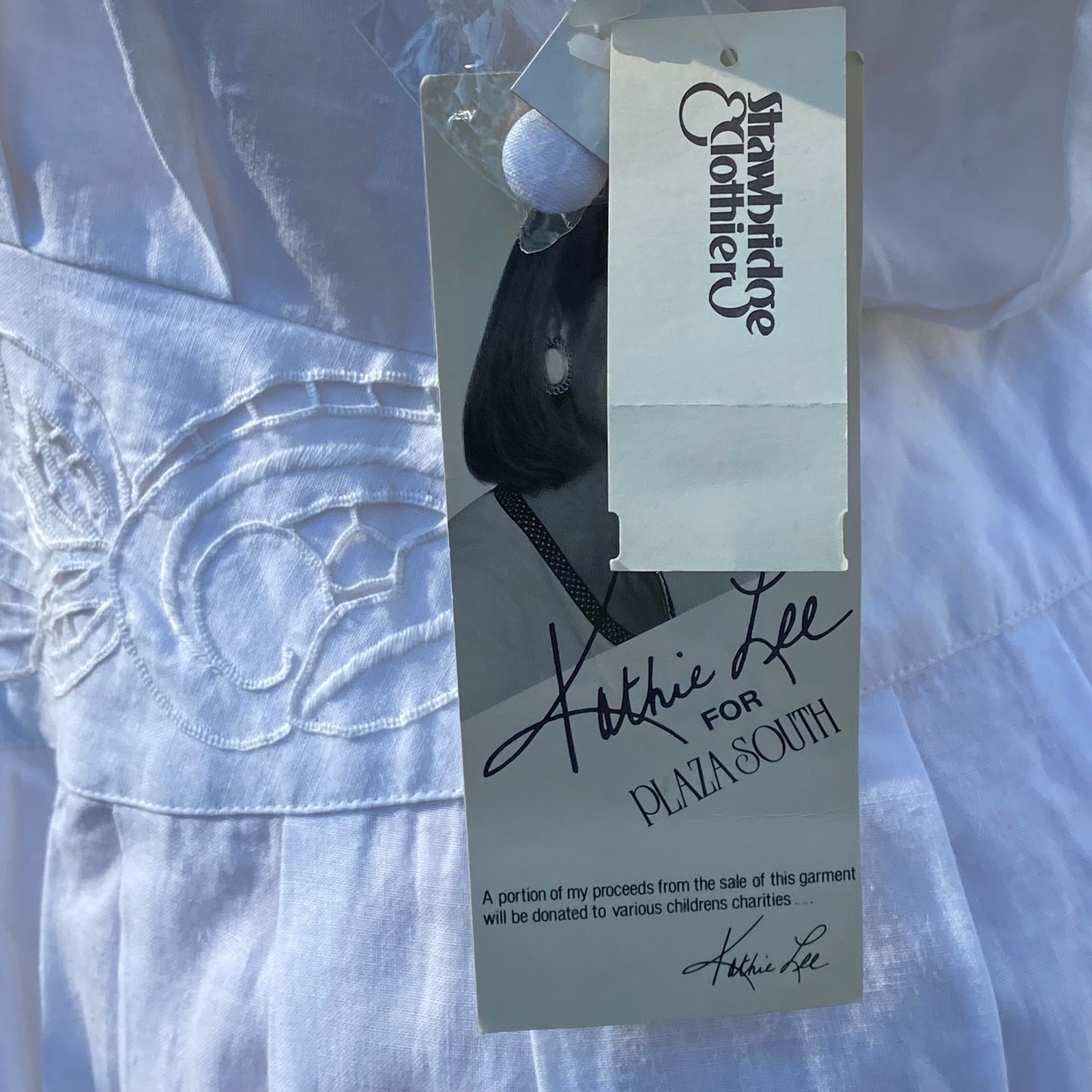 1992 True Vintage Deadstock Cottagecore White Midi Maxi Dress Milkmaid Prairie