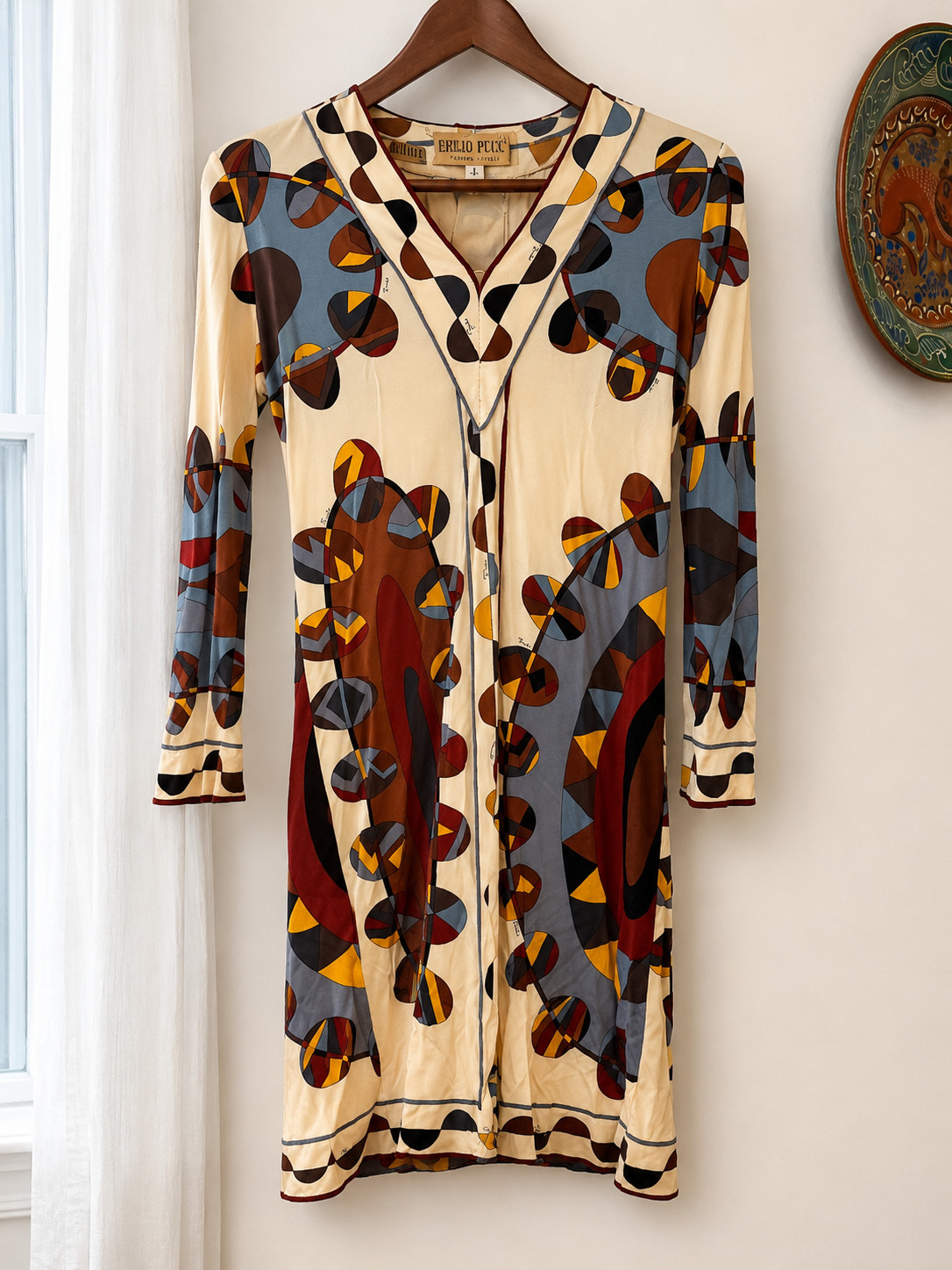 AUTHENTIC VINTAGE EMILIO PUCCI 100% SILK DRESS – SIZE 8 – FLORENCE, ITALY