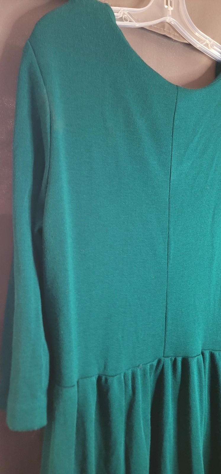 VTG 80s Ms Conduct California Teal Green Dress Boho USA 22W