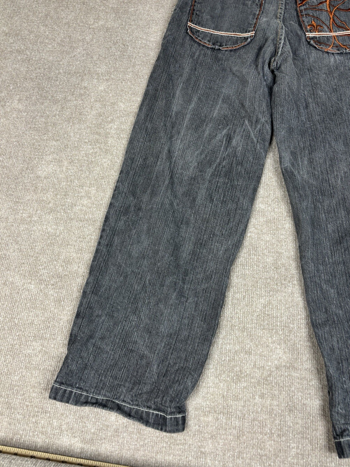 Vintage Y2K Enyce Jeans Womens Size 16 28×30 Embroidered Baggy 2000s