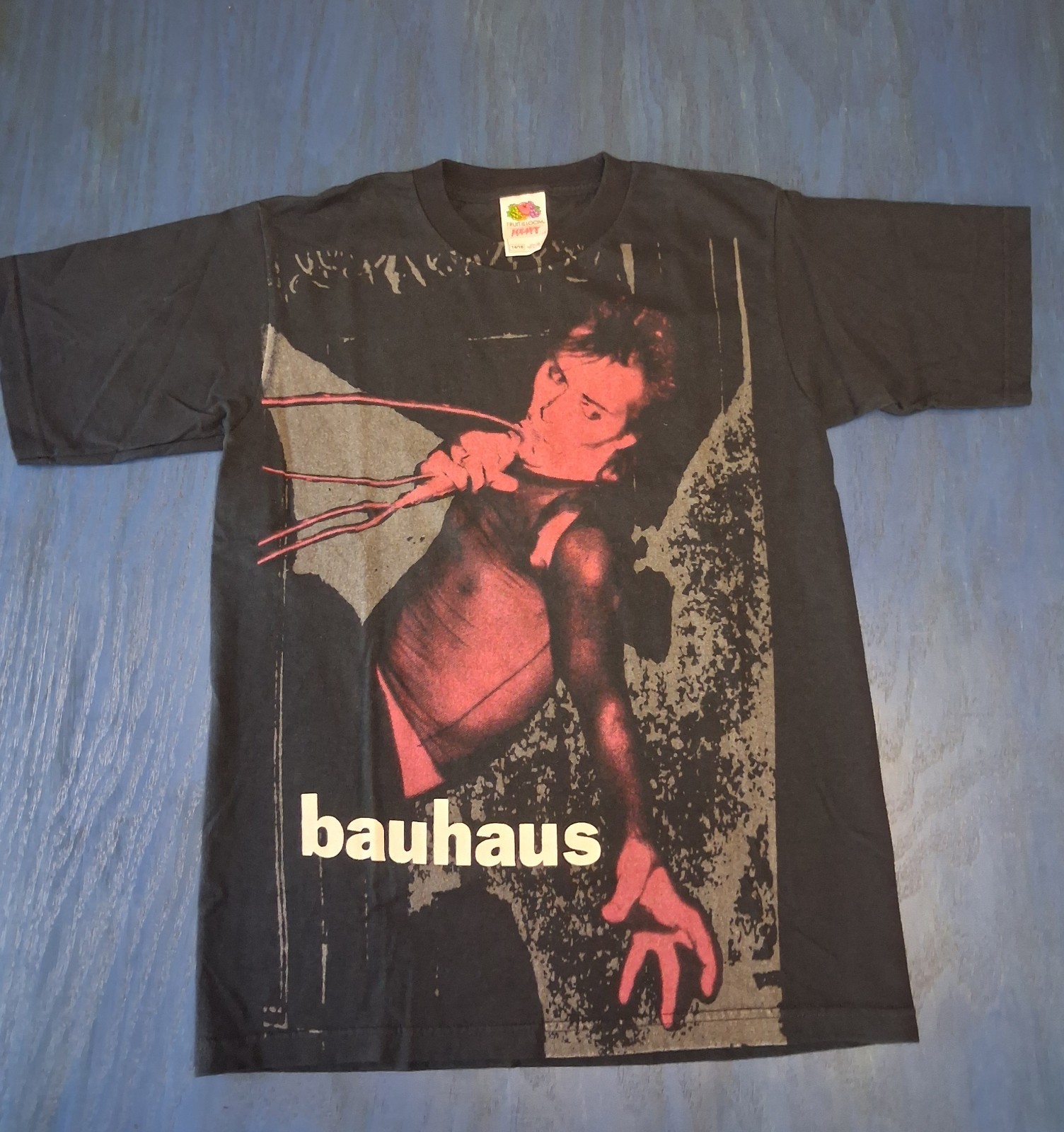 VTG Bauhaus Peter Murphy T-Shirt Fruit of the Loom Youth L Adult XS S Mint Goth