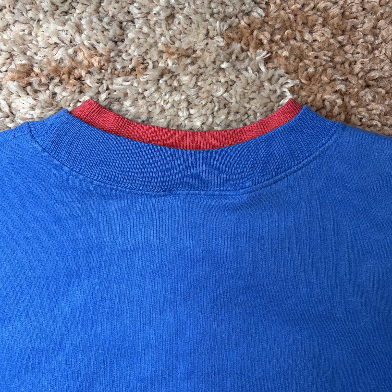 1990s Y2K Vintage Grandma Embroidered Humorous M&C Double Collar Crewneck L