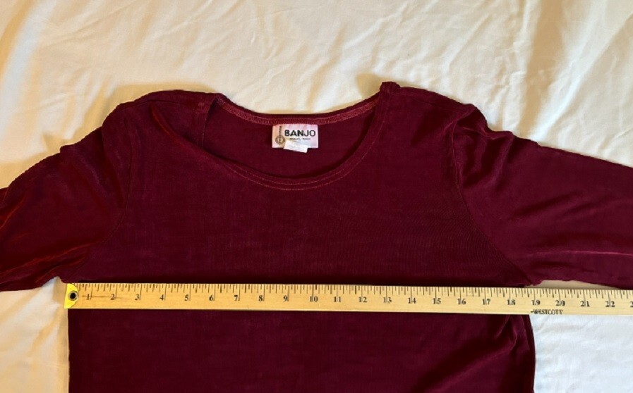 BANJO Dallas Texas VTG 90s RARE NWT Women’s XL Slinky 2-Piece Skirt Set Wine Red