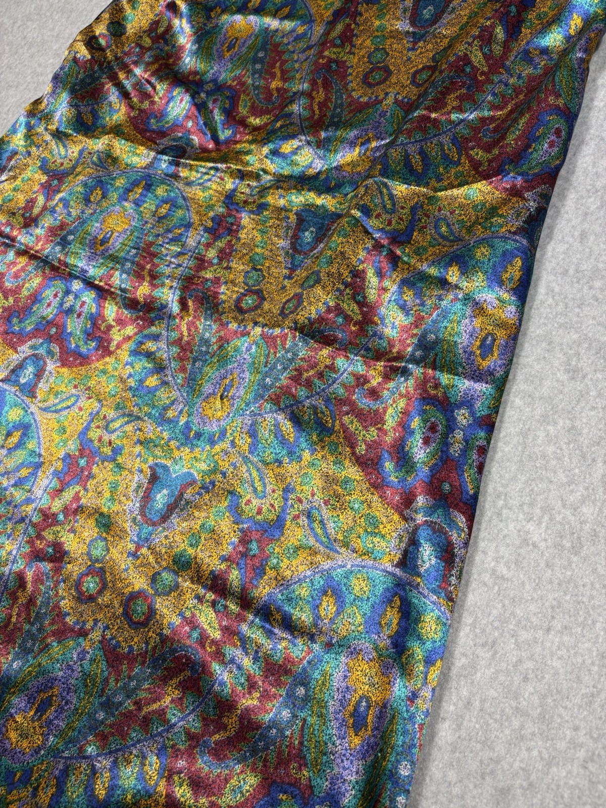 Vintage R Michael Alan Multicolor Mumu Silky Large Sleeves Size Medium