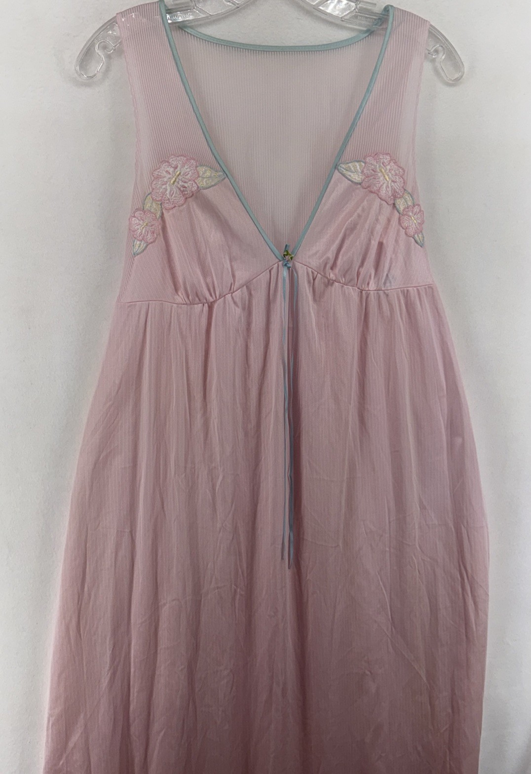 Lorraine nightgown Vintage M Long Pink Made USA