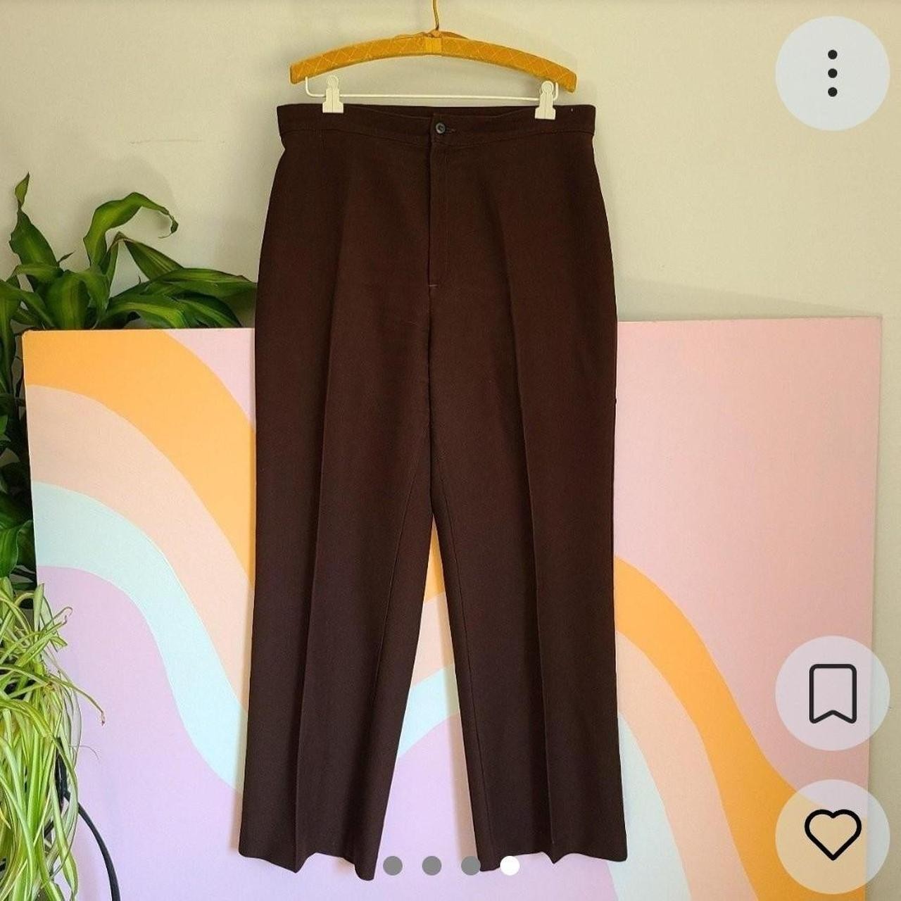 Vintage Vtg 70s Levi’s Chocolate Brown Work Pants Trousers Sz L