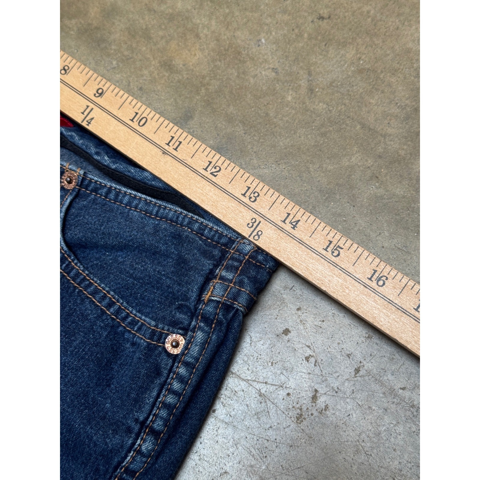 Guess USA American Tradition Womens Jeans Size 28 Dark Wash Made In USA