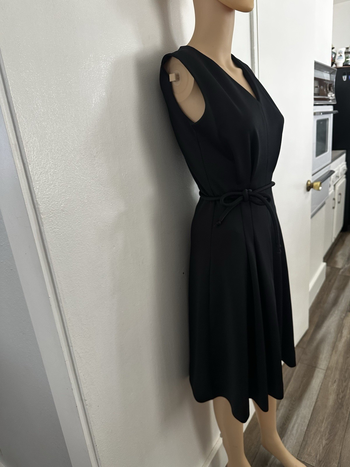Vintage 60’s MOD Bleeker Street Mid Century Modern Shift Dress Medium Black Euc