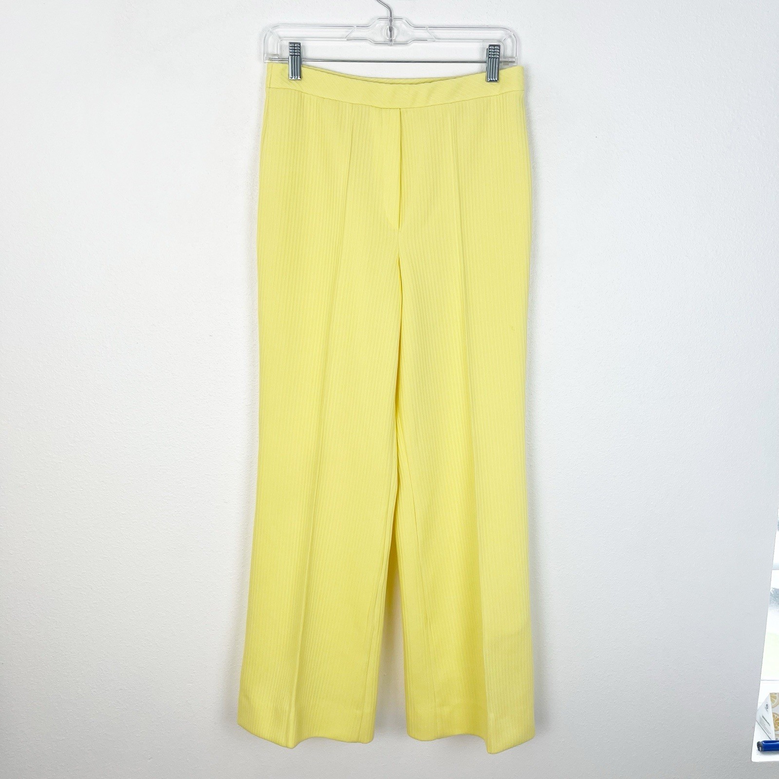 Madison Wardrobe Maker Vintage Yellow Ribbed Pantsuit 70s Chic Retro Set