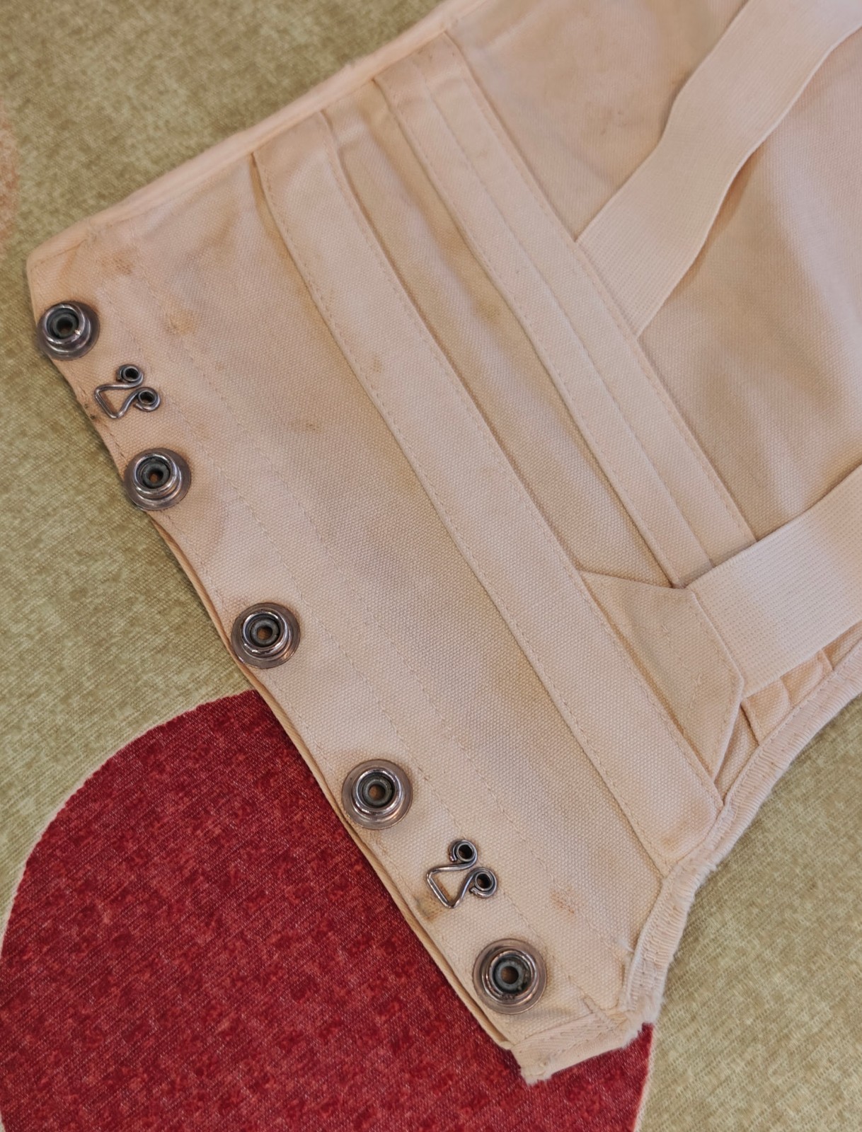 Vintage Side Lace CAMP Military/Medical Lumbar? Support Back Brace Canvas Corset