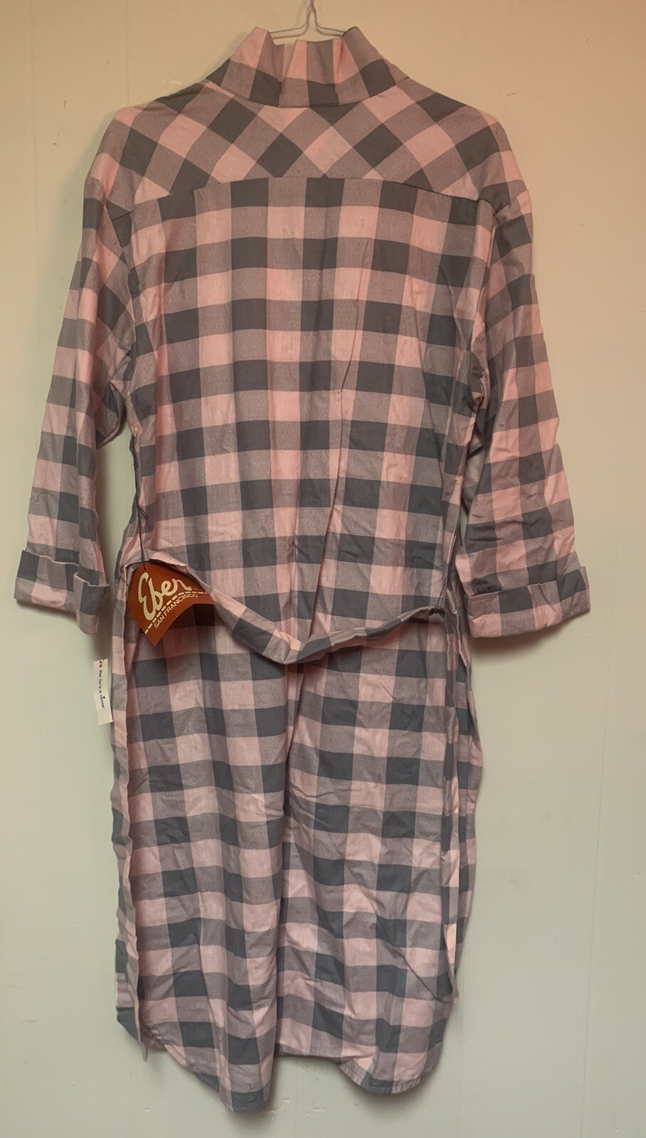 Vintage Country Shirt Dress Prairie Lounge Comfy Cottage NWT 80s 90s Dead Stock