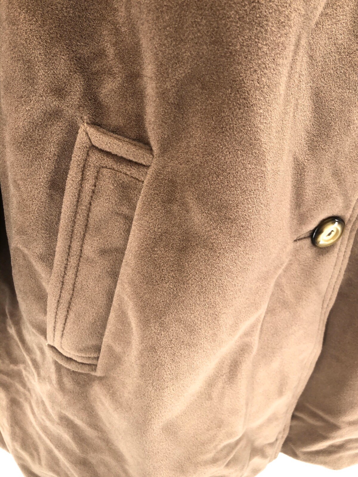 Vintage Kashmiraj By Elegant Fashions Women Large/XL Brown Cashmere Coat Jacket