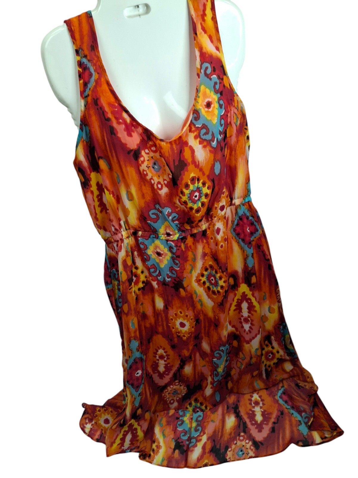 VTG dress high low asymmetrical sheer lined Scarlett 16 fairycore Southwest