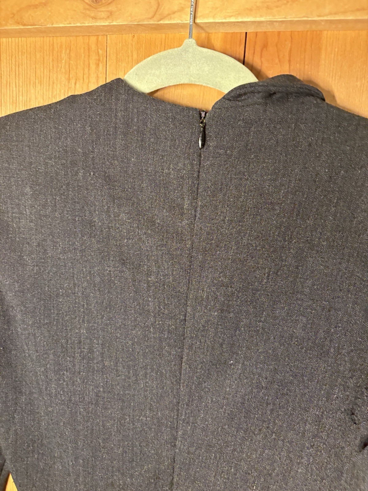 VTG Emporio Armani black asymmetric double-front blazer ROMPER Wool XS/S 36/26”
