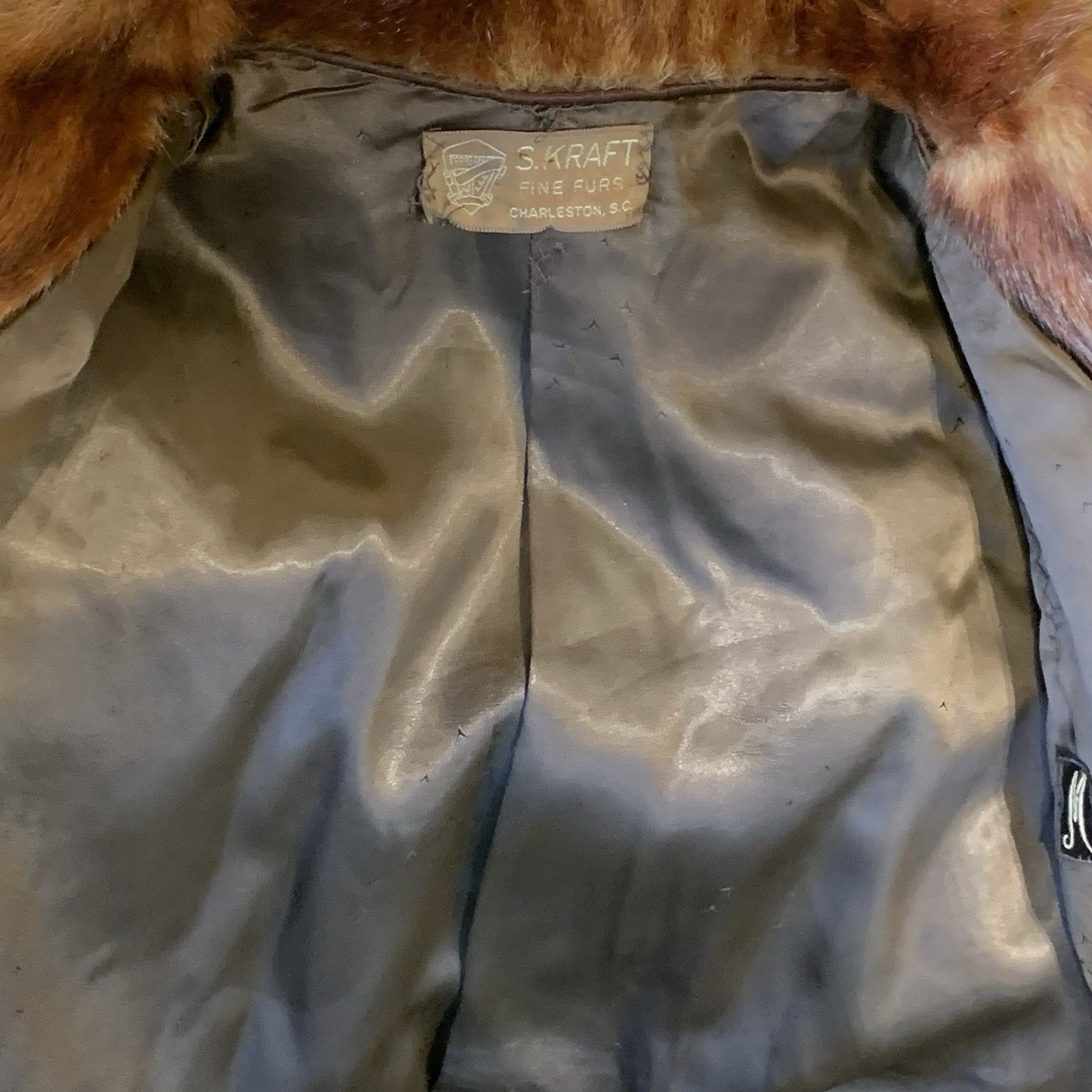 ❤BEAUTIFUL VINTAGE BROWN MINK FUR COAT JACKET