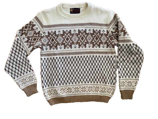 VIntage Jersild Orlon Fairisle Nordic sweater Unisex Medium Ski