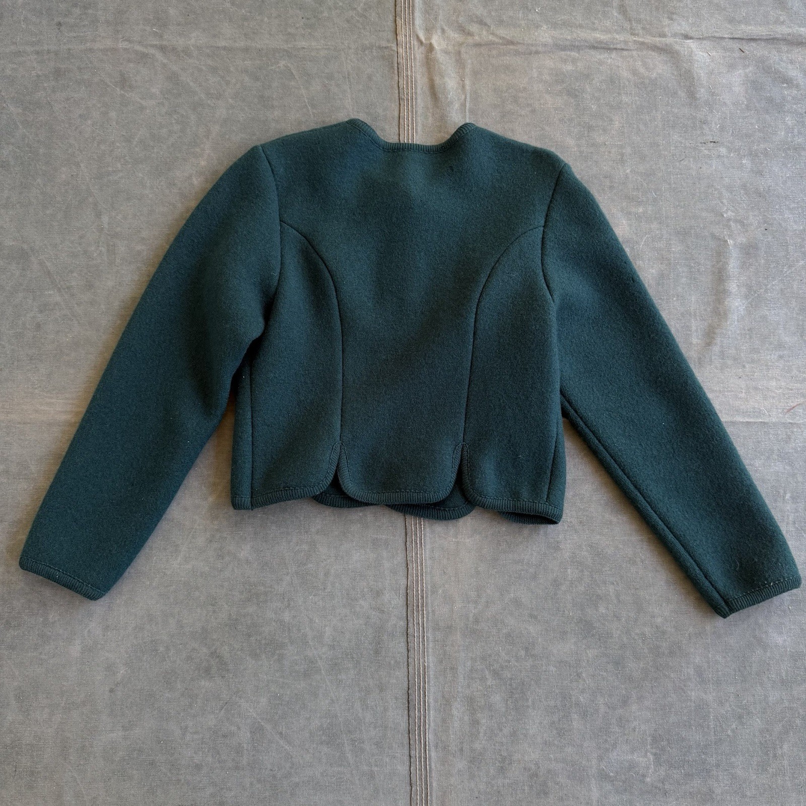 Vintage Edinburgh Wool Sweater Women’s 14 Gold Buttons Made In Scotland 80s