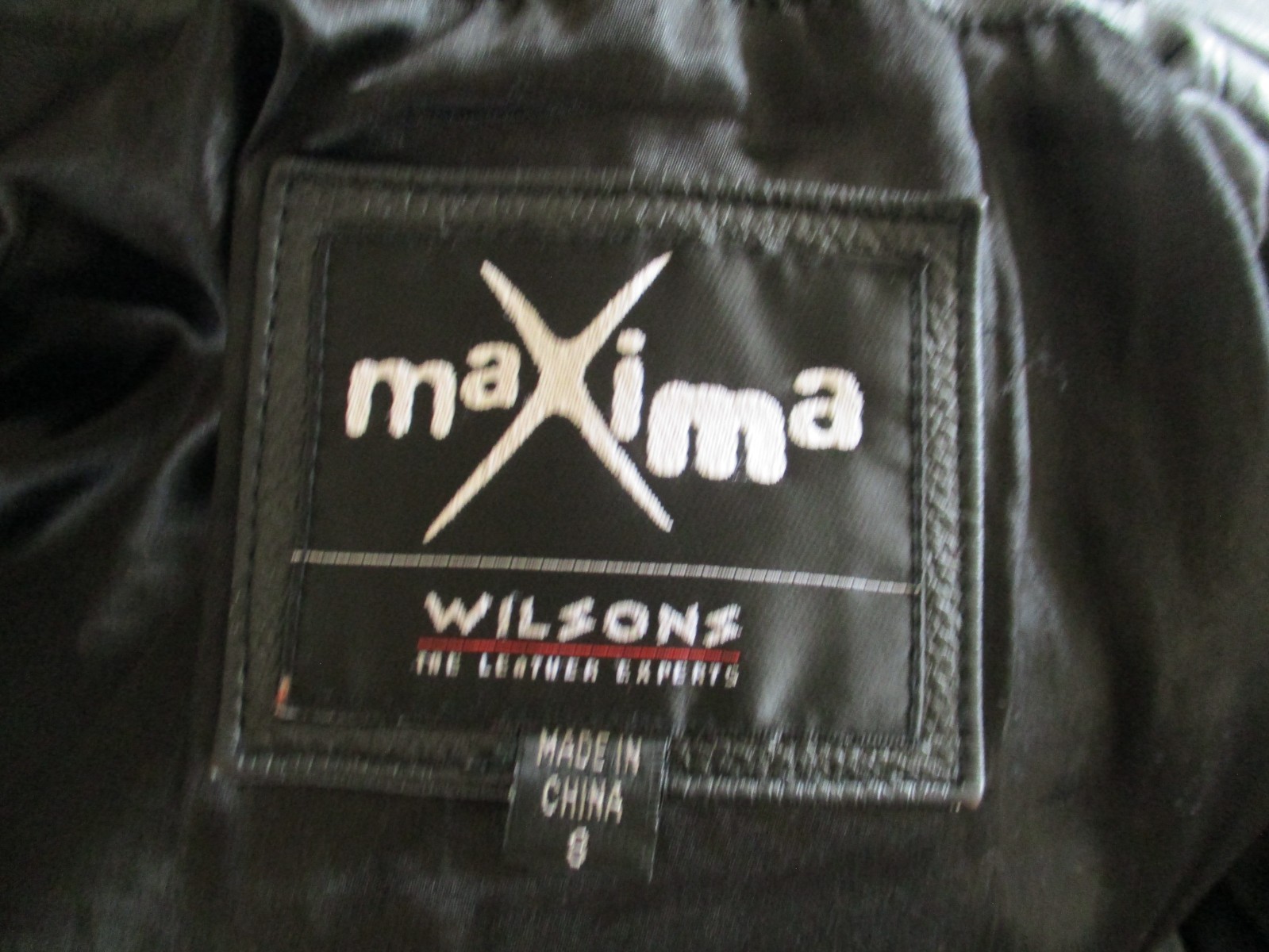 VINTAGE MAXIMA WILSONS LEATHER JACKET S WOMEN BLACK LEATHER