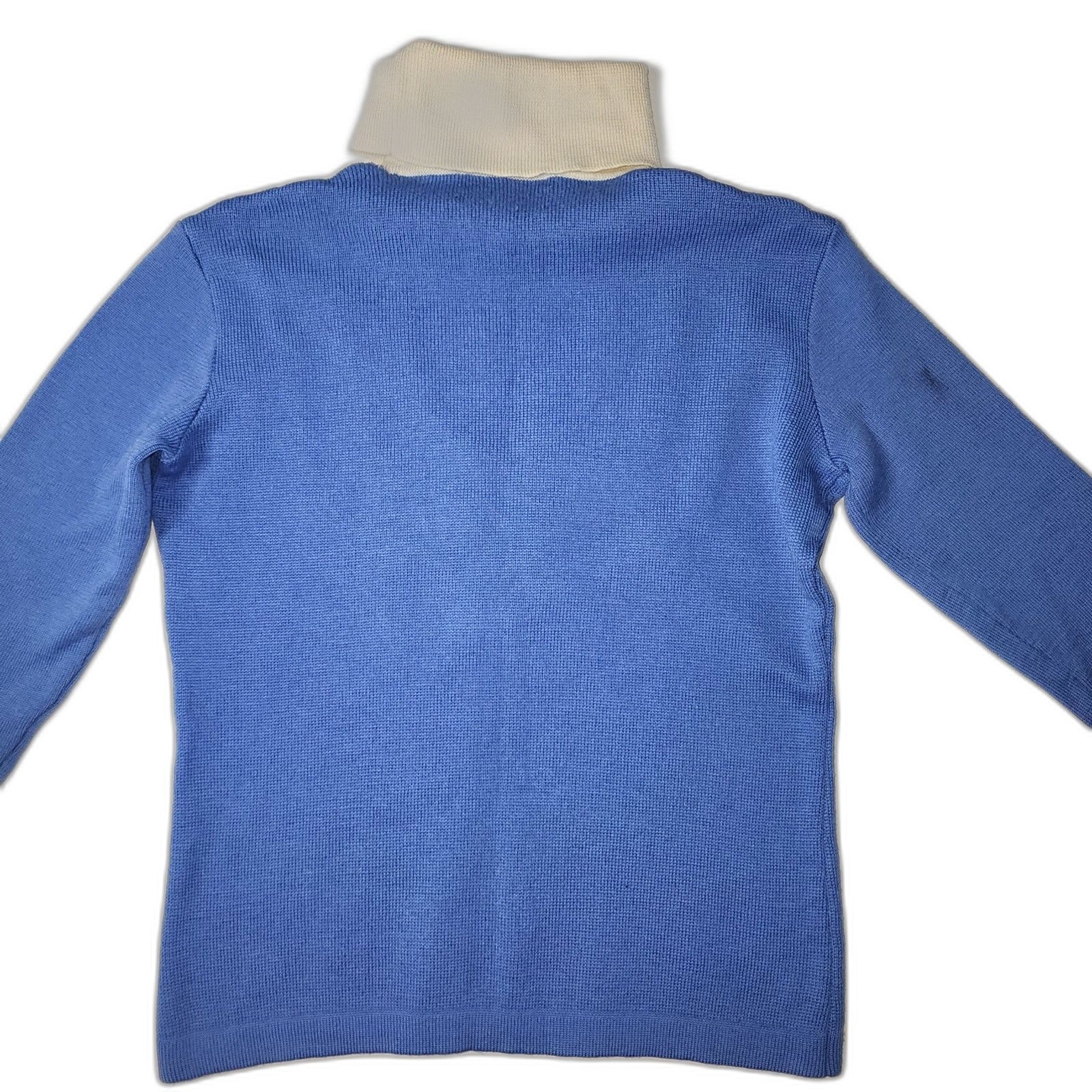 Vintage 70’s Elho Sportswear International Blue Turtleneck Sweater Size S