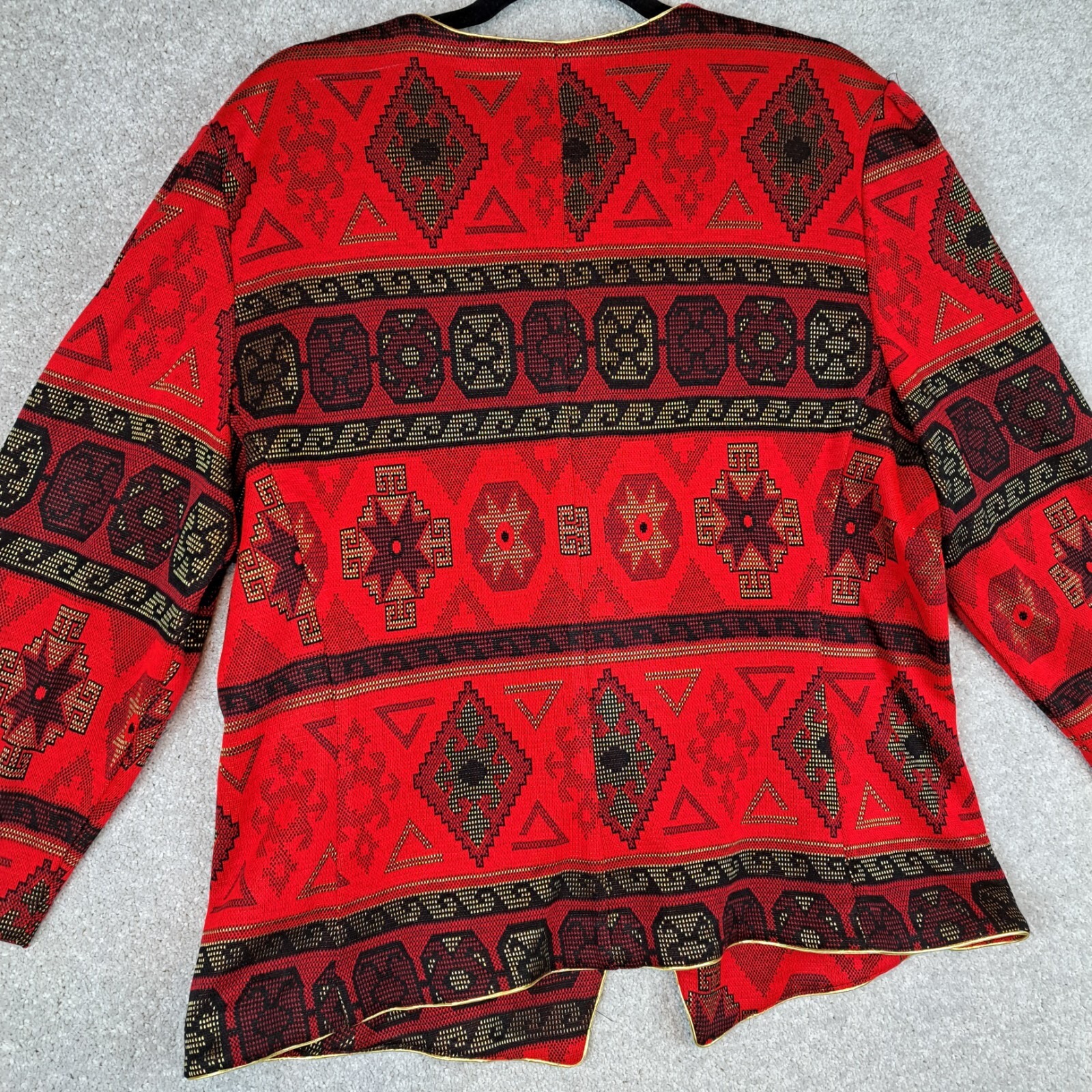 Vintage Tina Barrie Size 18 Black Red Gold Boho Vintage Hippie Retro Y2K Western