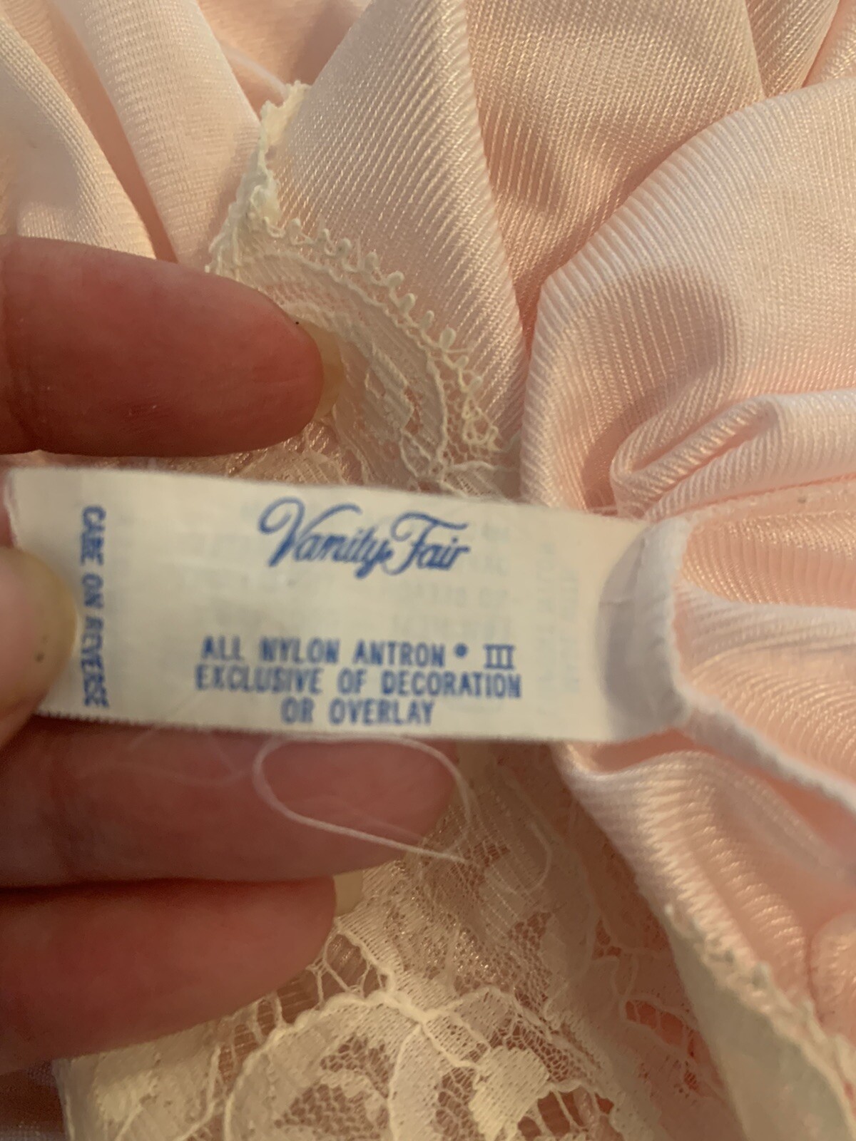 Vintage Vanity Fair Peignoir 2pc USA Nightgown Robe PINK Ladies Small Beautiful