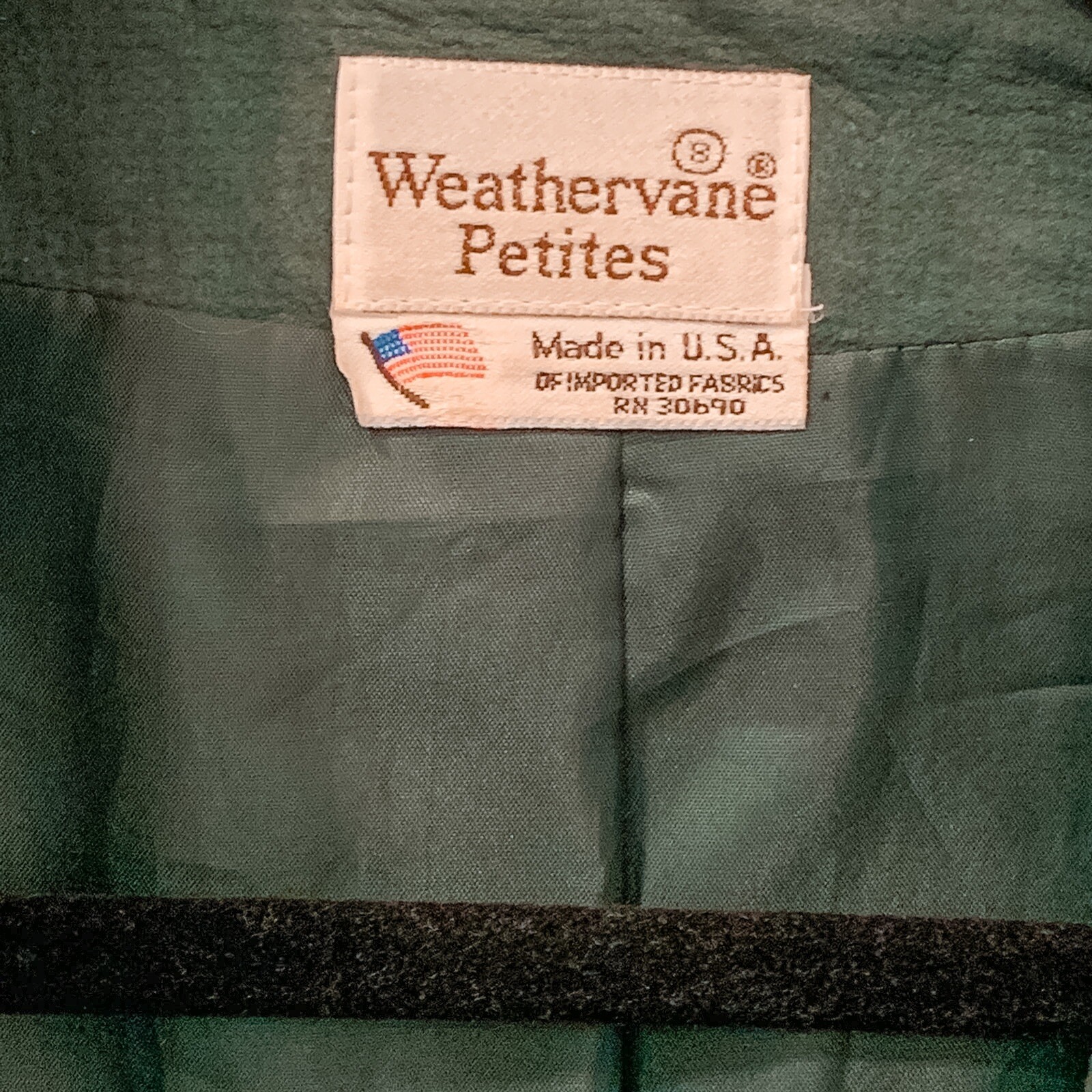Vintage Women’s Hunter Olive Green Suede Leather Bomber Jacket Size 8 Petite