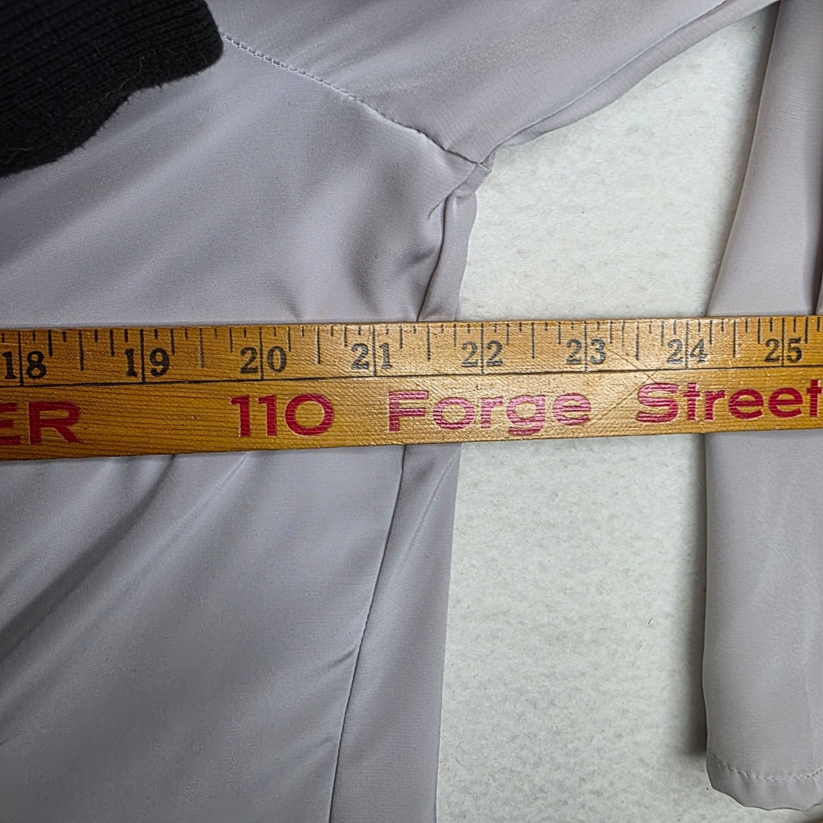 Vintage 80s Gailord Matisse Crepe De Chine Blouse 16 Dove Grey Pleated Feminine