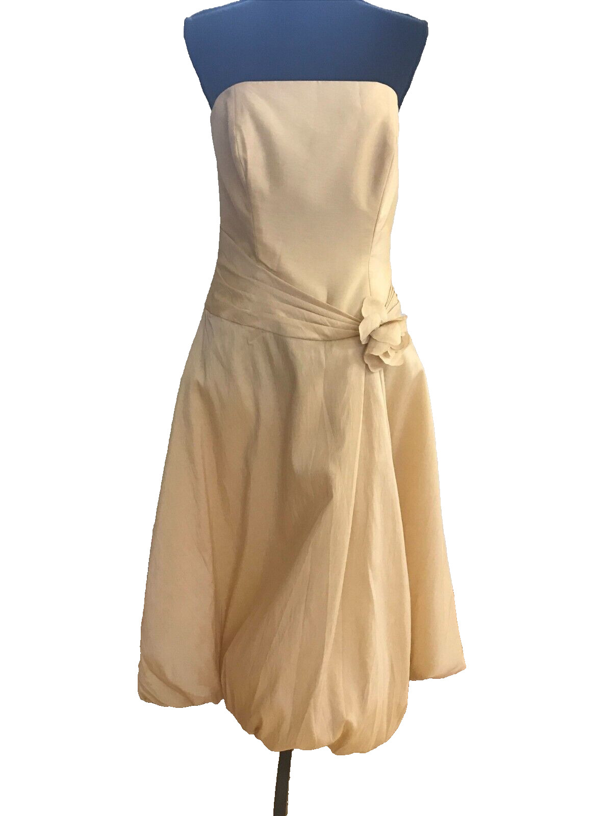 Alyce Designs Vintage Wedding Prom Dress Sz 12 but fits like 8 Cream Party NWT!