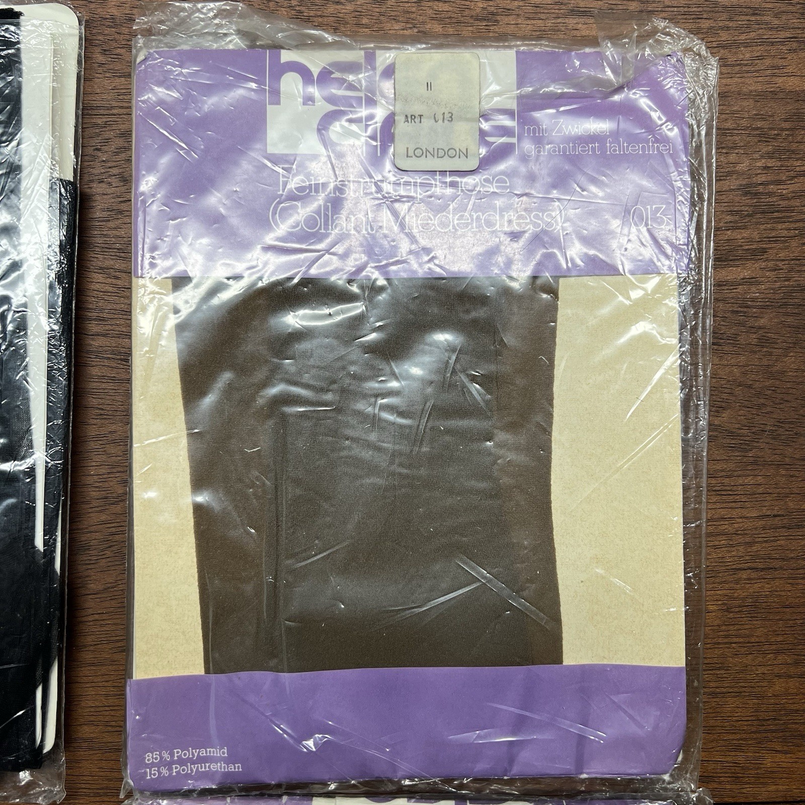 Lot of 4 Vintage Sheer Pantyhose Mixed Sizes & Colors New 3 Tan 1 Black
