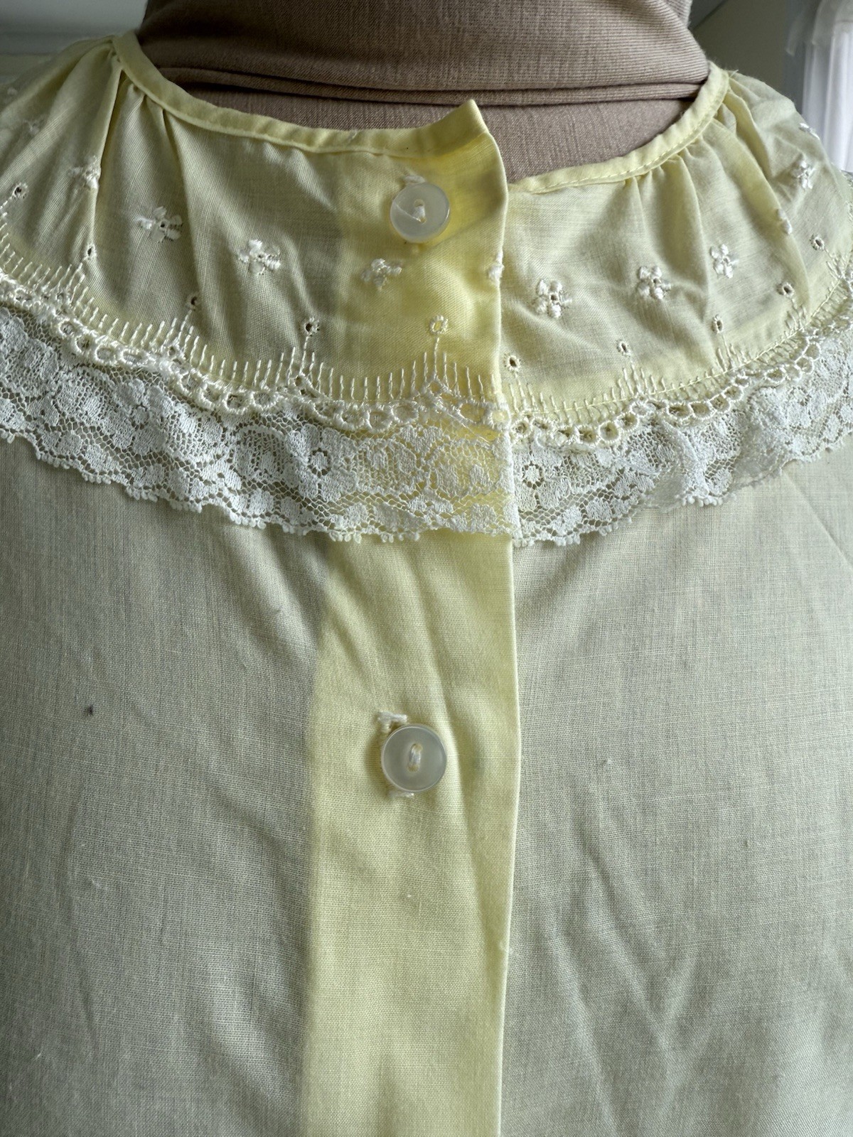 1960S Vintage Katz Summer Pajamas – Lightweight Yellow Cotton – 60s Lingerie