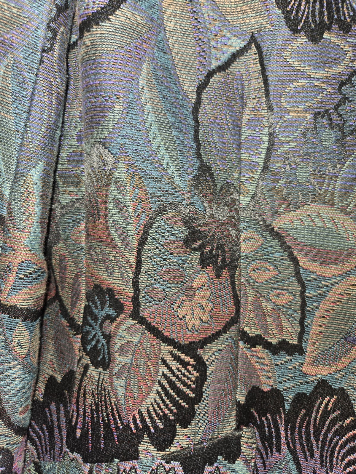 Vintage Womens Floral Tapestry Blazer By Sung Sport Alfred Sung Lined Size 6