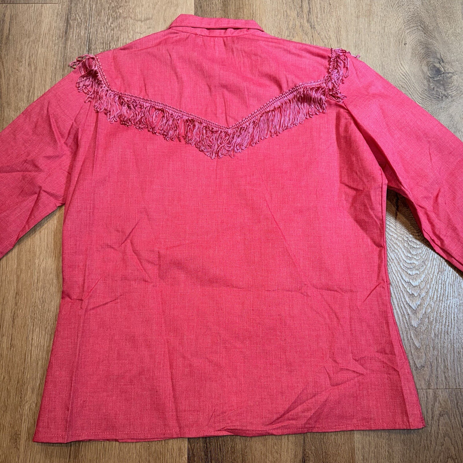 Vtg 70s Western Shirt Rockabilly Fringe Dolly Parton Cowgirl Rodeo Womens Small