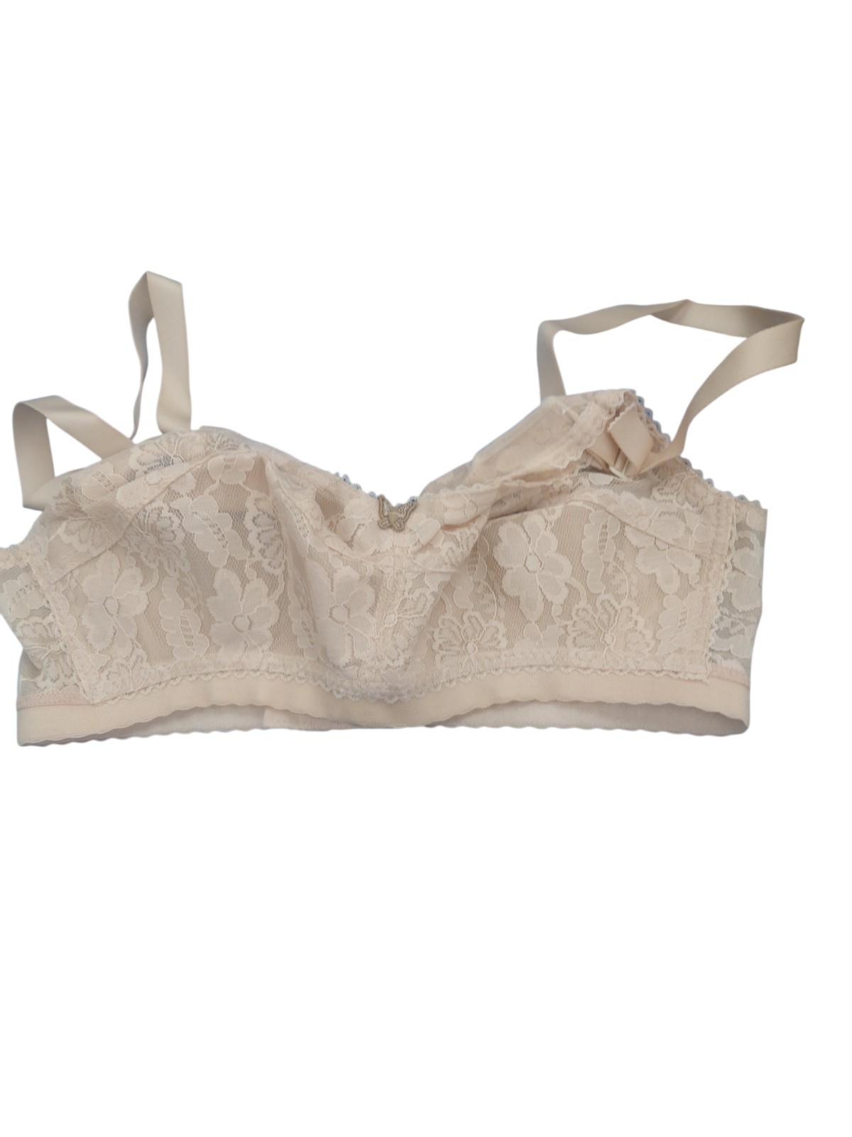 Vintage Lady Cameo Lingerie Bra Size 30DD