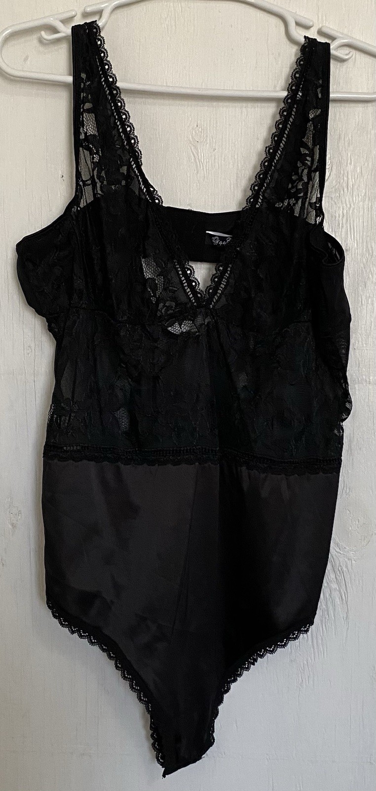 NEW Deep Blue Bodysuit Teddy Bodysuit 2X With Snap Crotch Opening