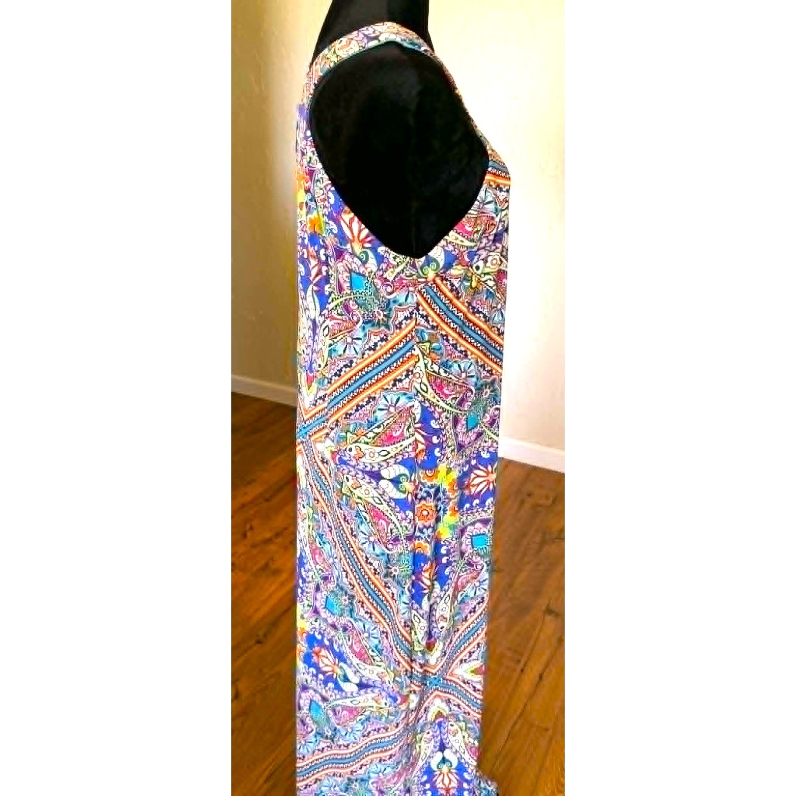 Cupio BoHo Vacation Retro Look Halter Maxi Dress**Missing Size Label