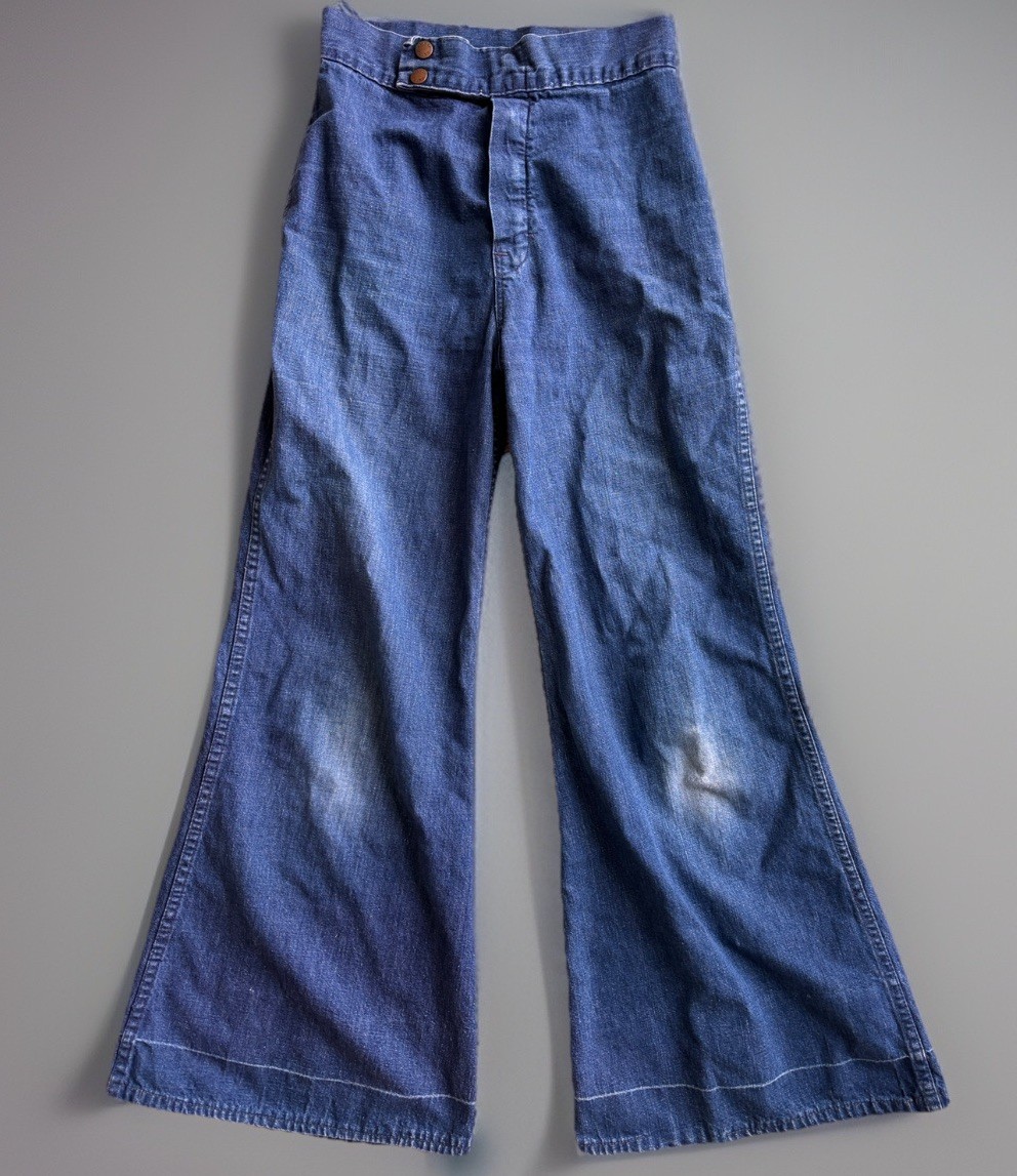 RARE „Cheap Jeans’ Brand 70s Vintage Jeans With perfect Bell Bottoms