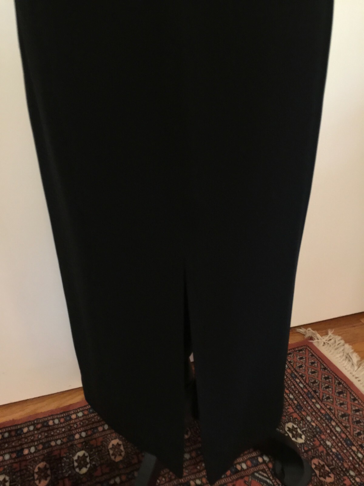 Jones Wear Long Black Slimline Dress Vintage 1999 Size 10 Made in Canada