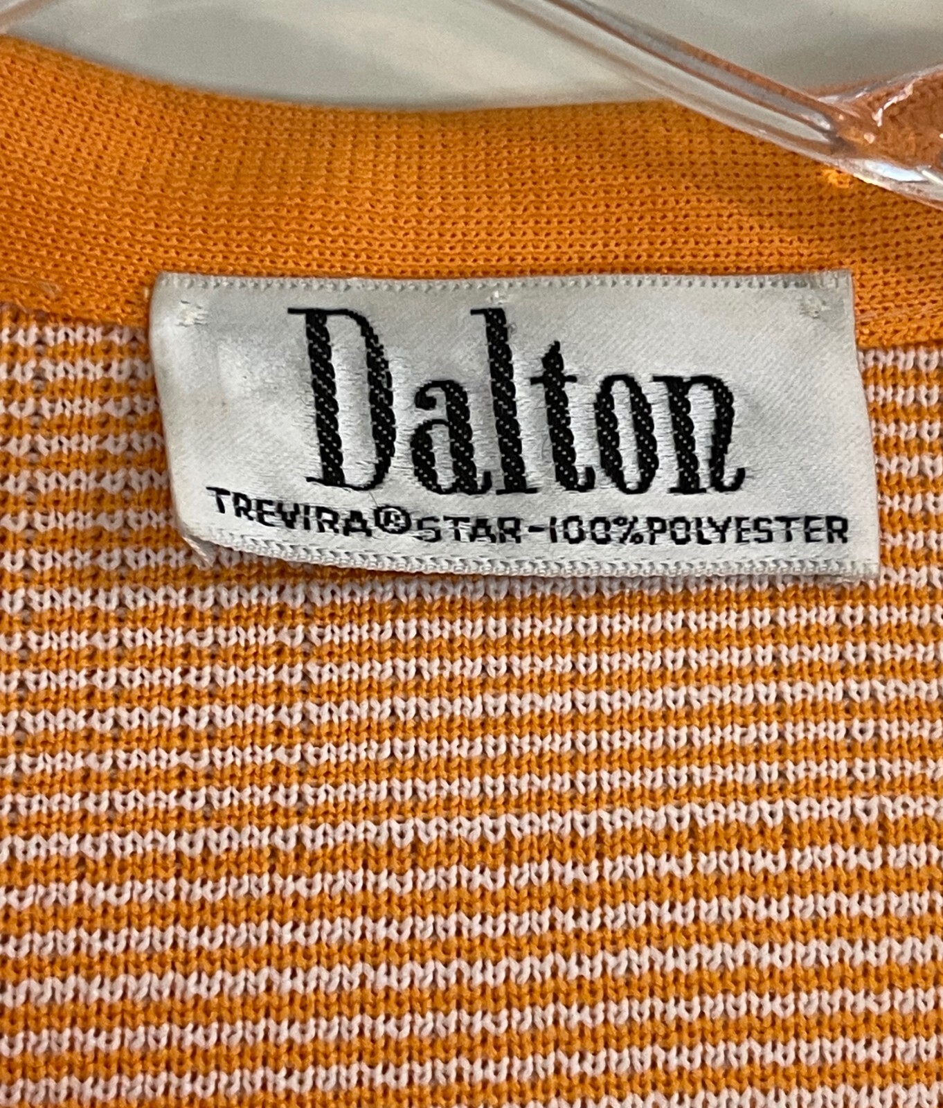 VINTAGE DALTON, UNISEX POLYESTER ORANGE PATCHWORK PLAID VEST, 41″ CHEST