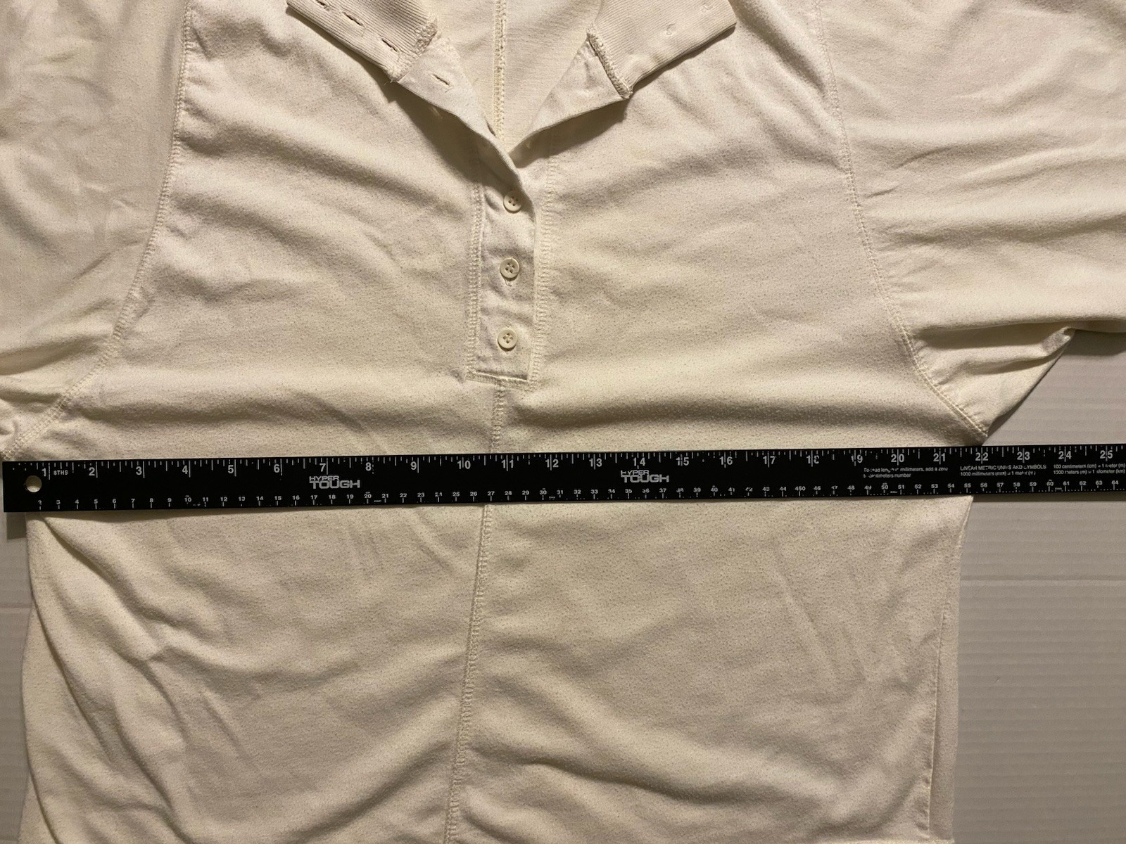 VTG 90s Mervyns Partners Women’s Shirt Sz M Cream White Boxy Buttons Batwing