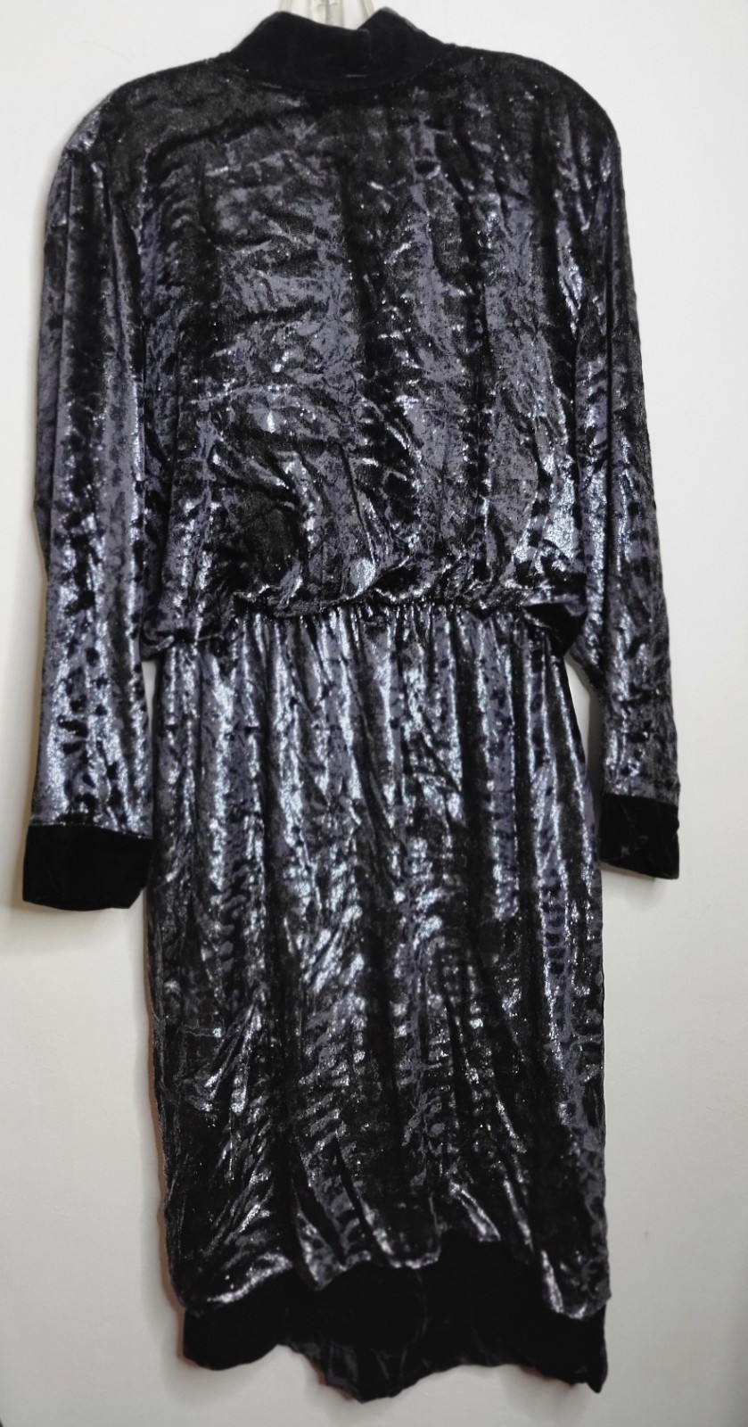 VINTAGE Jean-Louis Scherrer Stunning Black Glitter Gown, Made in France 472434