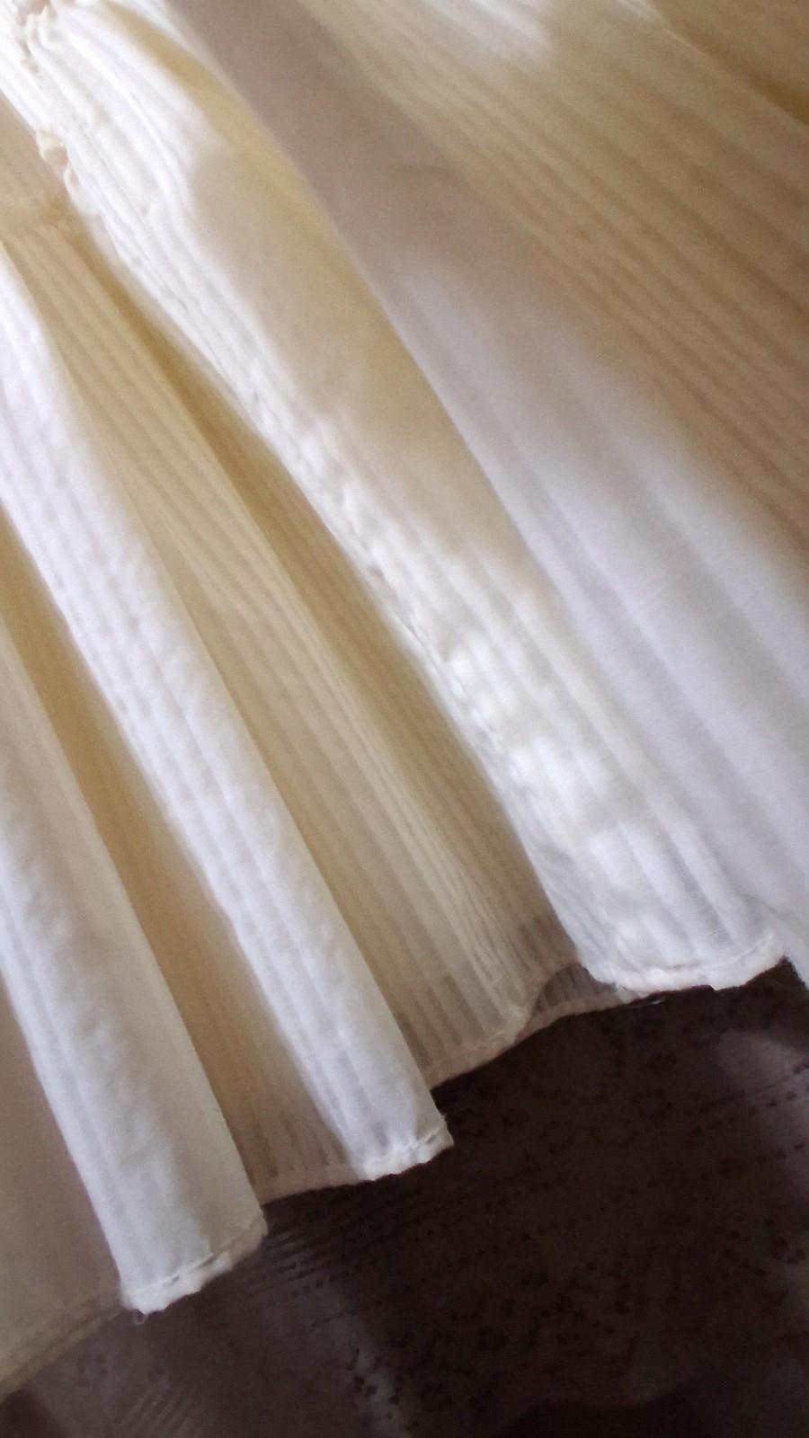 1970’s Long Boho Style Ivory Lace Up Bodice Cotton Dress By Zum Zum