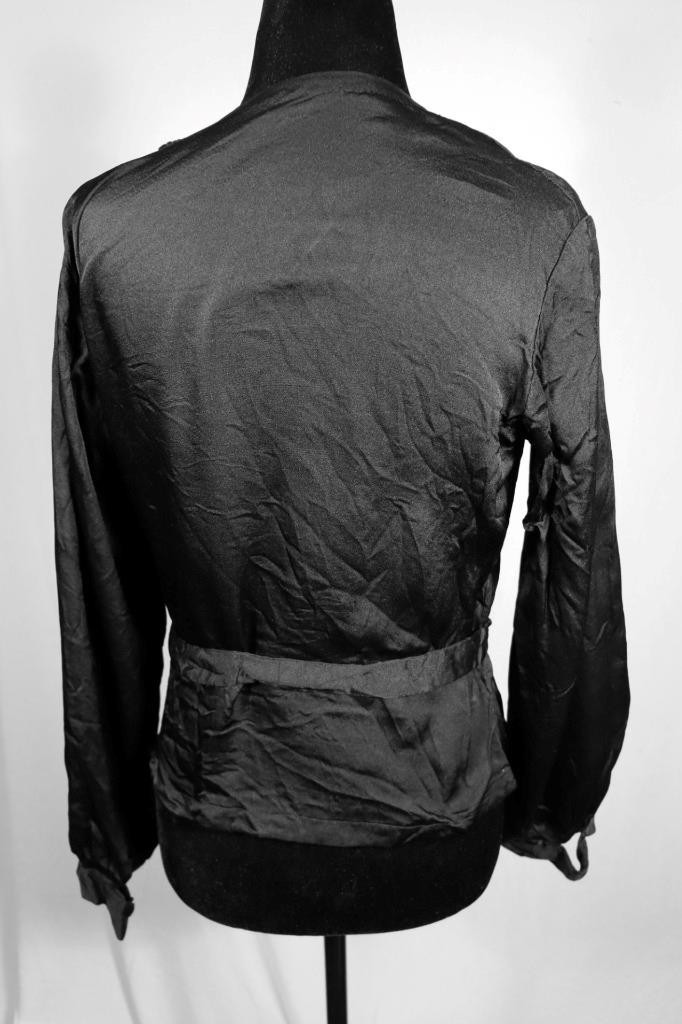 Rare Antique 1920’s French Silk Satin Blouse Size Medium Excellent Condition
